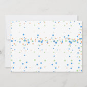 Jongen Schattige Little Monster Eerste Verjaardag Kaart (Achterkant)