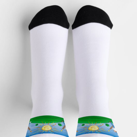 Jongen schilderende hemels sokken (Top)