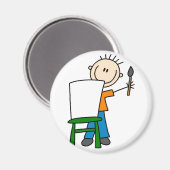 Jongen Schilderschool Magneet (Voorkant / Achterkant)