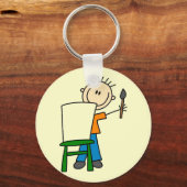 Jongen Schildert Sleutelhanger (Voorkant)