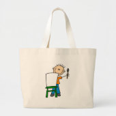 Jongen schildertas grote tote bag (Voorkant)