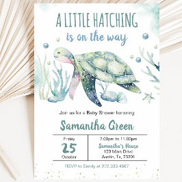Jongen Schildpad Baby Shower Kaart