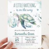 Jongen Schildpad Baby Shower Kaart