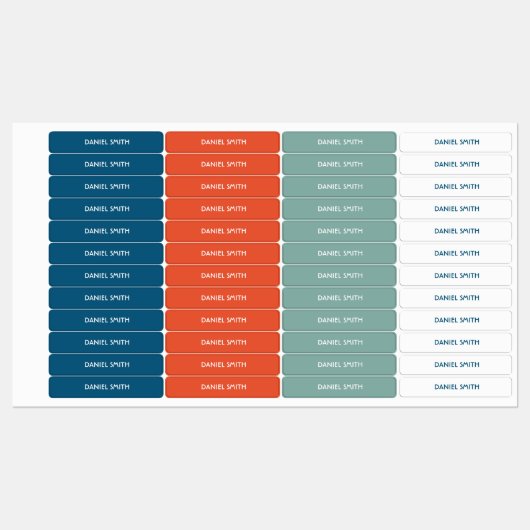 Jongen School Daycare Name Labels (Vel)