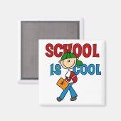 Jongen School is Cool Magneet (Voorkant / Achterkant)