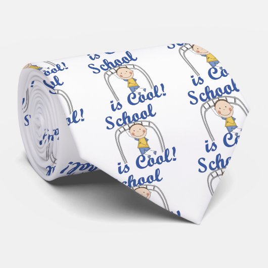 Jongen School is Cool T-shirts en Gifts Stropdas (Opgerold)