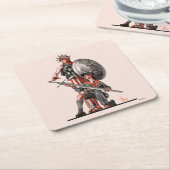 Jongen Scout en Liberty Kartonnen Onderzetters (Schuin)