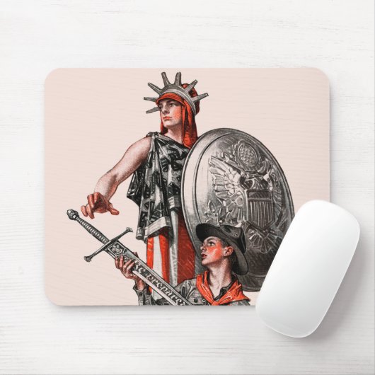 Jongen Scout en Liberty Muismat (Met muis)