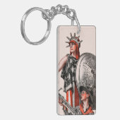 Jongen Scout en Liberty Sleutelhanger (Voorkant Links)