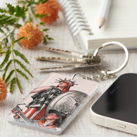 Jongen Scout en Liberty Sleutelhanger (Voorkant Rechts)