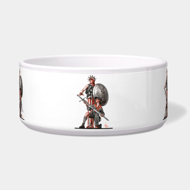 Jongen Scout en Liberty Voerbakje (Voorkant)