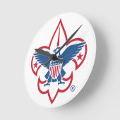 Jongen Scouts van de Amerikaanse klok (Hoek)