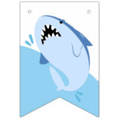 Jongen Shark Party levert Kinder Happy Birthday Vlaggetjes (Eerste vlag)