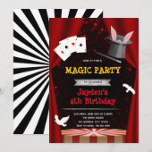 Jongen show-uitnodiging kaart (Voorkant / Achterkant)