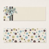 Jongen Skinny Gift Label 2 Mini Visitekaartjes (Voorkant /achterkant)