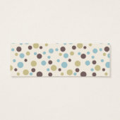 Jongen Skinny Gift Label 2 Mini Visitekaartjes (Achterkant)