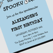 Jongen Skull Spooky een Halloween 1 verjaardag Kaart