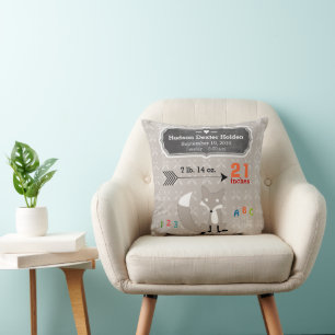 Jongen Slaapkamer Baby Stat Vos Pijl Patroon Kussen