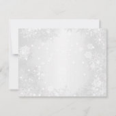 Jongen Sneeuwvlok Winter Beer Baby Douche Uitnodig Kaart (Achterkant)