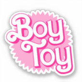 Jongen Speelgoed Sticker (Voorkant)