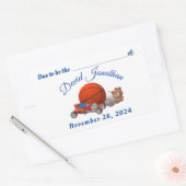 Jongen speelgoed thema rechthoekige sticker (Envelop)