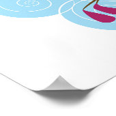 Jongen speelt gitaar voor Girl Love and Music Poster (Hoek)