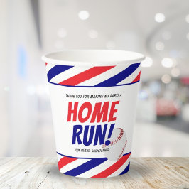 Jongen Sport Honkbal Verjaardagsfeest Papieren Bekers