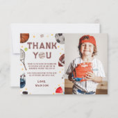 Jongen Sport Verjaardag Foto Dank je kaart (Voorkant)