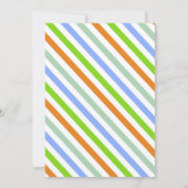 Jongen sprong verjaardag, sprong trampoline uitnod kaart (Achterkant)