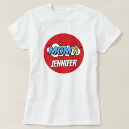 Jongen Stripboek Superheld Baby Shower Moeder T-shirt
