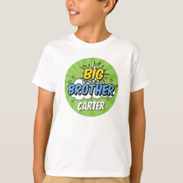 Jongen Stripboek Superheld Baby Shower Oudere Broe T-shirt