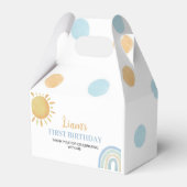 Jongen Sunshine Regenboog Favor Box Verjaardagsfee Bedankdoosjes (Voorkant Zijde)