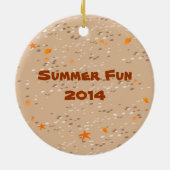 Jongen surft big wave Verjaardagsfeest Keramisch Ornament (Achterkant)