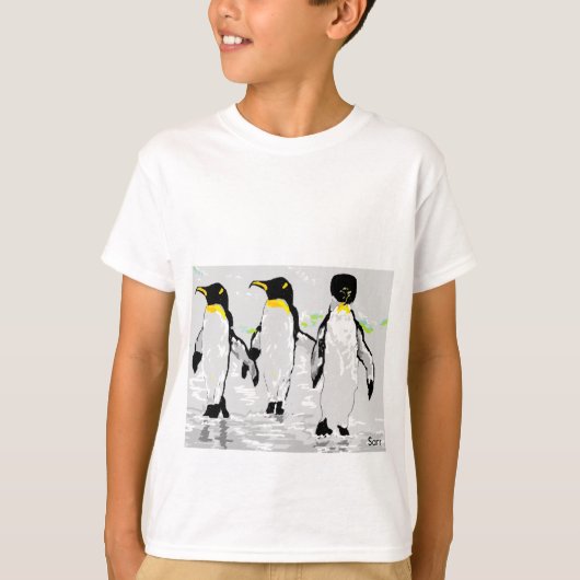 Jongen T-shirt Penguins (Voorkant)