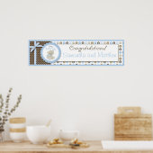 Jongen Teddy Bear Baby shower Banner Boy Poster (Keuken)