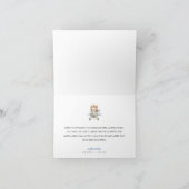 Jongen Teddy Bear Baby shower Dank je wel Bedankkaart (Binnen)