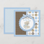 Jongen Teddy Bear Blank Square (Voorkant / Achterkant)