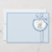 Jongen Teddy Bear Dank je wel. Bedankkaart (Achterkant)