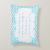 Jongen Teddy Bear en Hearts Accent Kussen (Achterkant (Verticaal))