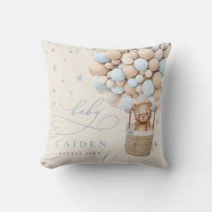 Jongen Teddy Bear Neutral Baby shower Nursery Gift Kussen