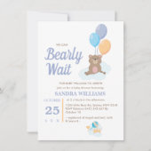 Jongen Teddy Bear, we kunnen het Baby shower afwac (Voorkant)