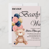 Jongen Teddy Bear, we kunnen wachten. Bedankkaart (Voorkant)