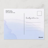 Jongen Teddy Bear Woodland Virtual Baby shower Inv Briefkaart (Achterkant)