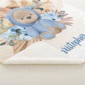 Jongen teddy bergen pampas gras gedroogd palmtropi sherpa deken (3/4)