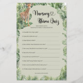 Jongen teddy bergen pampas gras Nursery Rhyme Quiz (Voorkant)