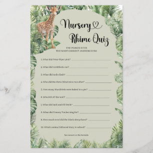 Jongen teddy bergen pampas gras Nursery Rhyme Quiz