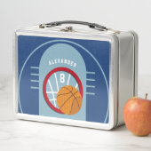 Jongen Teen Basketball Court Ball Hoop Blue Kinder (In situ)