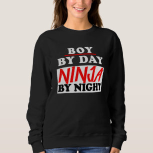 Jongen tegen dag Ninja tegen nacht gaming Ninja Trui