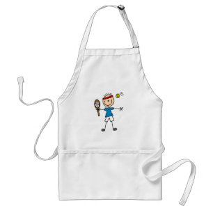 Jongen Tennis Player-overhemden en -cadeautjes Standaard Schort