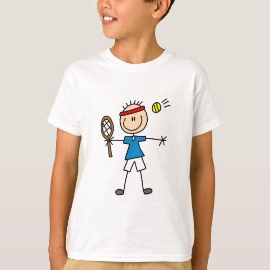 Jongen Tennis Player-overhemden en -cadeautjes T-shirt (Voorkant)